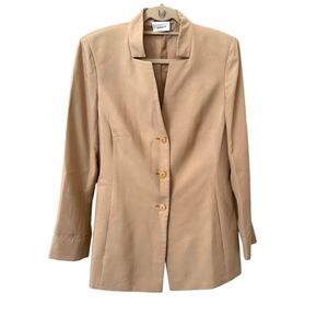 AKRIS 100% Silk Buttoned Blazer Sz US 12‎